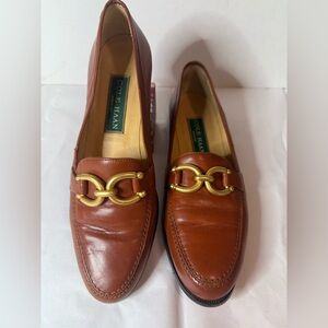 Cole Haan Brown Leather Horsebit Loafers